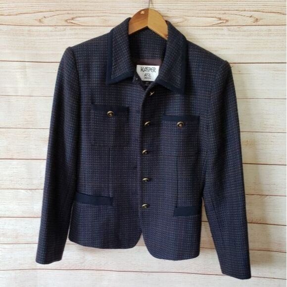 Kasper ASL 100% Wool Button Front Jacket - Picture 1 of 9